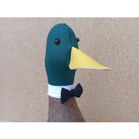 Cooler Ententürstopper/Buchstütze. Stockenten Ente Mit Fliege - Braun Und Grün Zum Selber Befüllen Unikat Jubiläum Cooler Ententürstopper/Buchstütze. Stockenten Ente Mit Fliege - Braun Und Grün Zum Selber Befüllen Unikat Jubiläum von LeCoolCanard