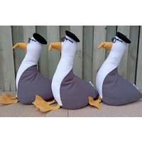 Eddie Die Möwe Türstopper/Buchstütze -Diy Flach Verpackt-Lustiger Türstopper-Küstendeko-Einweihungsparty-strandleben-Einzigartiges von LeCoolCanard