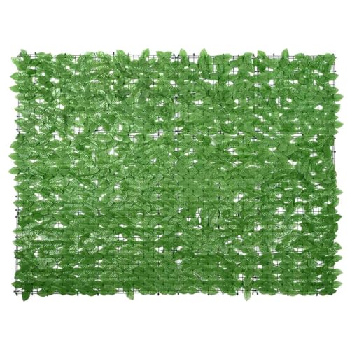 Balkon-Sichtschutz mit Grünen Blättern aus Polyethylen, UV-beständig, für Privatsphäre und Sonnenschutz, Sichtschutz für Balkon und Garten, Grün, 200x150 cm von HaoChrymec