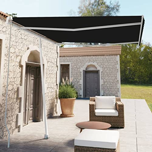 Freistehende Markise Manuell Einziehbar mit Pulverbeschichtetem Aluminiumrahmen, Verstellbarer Winkel, Sonnenschutz für Balkon, Klemmmarkise Balkon, Markise Einziehbar, Anthrazit, 300x250 cm Freistehende Markise Manuell Einziehbar mit Pulverbeschichtetem Aluminiumrahmen, Verstellbarer Winkel, Sonnenschutz für Balkon, Klemmmarkise Balkon, Markise Einziehbar, Anthrazit, 300x250 cm von HaoChrymec