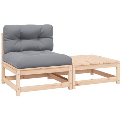 HaoChrymec 2-TLG. Garten-Lounge-Set mit Kissen Kiefer Massivholz, Modulares Design, Outdoor Möbel, Balkonmöbel Set, Gartensofa, Sitzbank Outdoor, 70 x 70 x 67 cm HaoChrymec 2-TLG. Garten-Lounge-Set mit Kissen Kiefer Massivholz, Modulares Design, Outdoor Möbel, Balkonmöbel Set, Gartensofa, Sitzbank Outdoor, 70 x 70 x 67 cm von HaoChrymec