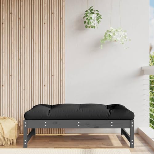 HaoChrymec Gartenhocker Grau aus Massivholz Kiefer, Flexibles Design, Vielseitig Einsetzbar als Sitzgelegenheit oder Couchtisch, Hocker Outdoor, Fußhocker Outdoor, 120 x 84 x 30 cm HaoChrymec Gartenhocker Grau aus Massivholz Kiefer, Flexibles Design, Vielseitig Einsetzbar als Sitzgelegenheit oder Couchtisch, Hocker Outdoor, Fußhocker Outdoor, 120 x 84 x 30 cm von HaoChrymec