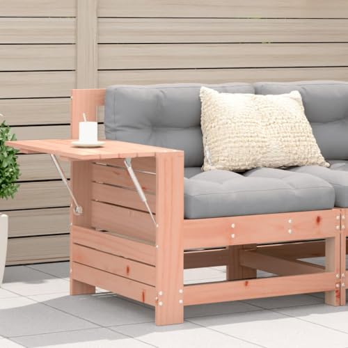 HaoChrymec Gartensofa mit Armlehne aus Massivholz Douglasie, Bequeme Kissen, Klappbare Ablagen, Modulares Design, Sitzgruppe Outdoor für Garten und Terrasse, Grau, 69x62x70.5 cm HaoChrymec Gartensofa mit Armlehne aus Massivholz Douglasie, Bequeme Kissen, Klappbare Ablagen, Modulares Design, Sitzgruppe Outdoor für Garten und Terrasse, Grau, 69x62x70.5 cm von HaoChrymec