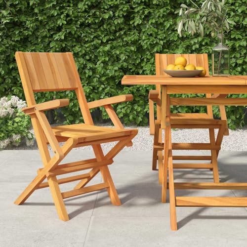 HaoChrymec Gartenstühle 2 STK. Klappbar Massivholz Teak, Lattenrost-Design, Bequemes Sitzerlebnis, Balkonstühle, Gartenstuhl Klappbar, Terrassenstuhl Außen, Braun, 55 x 61 x 90 cm HaoChrymec Gartenstühle 2 STK. Klappbar Massivholz Teak, Lattenrost-Design, Bequemes Sitzerlebnis, Balkonstühle, Gartenstuhl Klappbar, Terrassenstuhl Außen, Braun, 55 x 61 x 90 cm von HaoChrymec