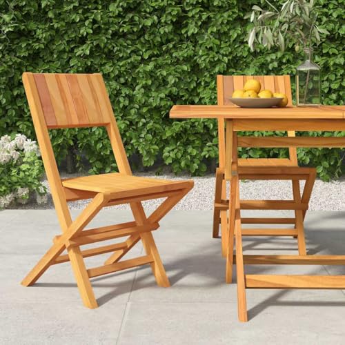 HaoChrymec Gartenstühle 2 STK. Klappbar aus Massivholz Teak, Lattenrost-Design, Komfortable Rückenlehne, Ideal für Terrasse, Balkon und Garten, Campingstuhl Klappbar, 47 x 61 x 90 cm HaoChrymec Gartenstühle 2 STK. Klappbar aus Massivholz Teak, Lattenrost-Design, Komfortable Rückenlehne, Ideal für Terrasse, Balkon und Garten, Campingstuhl Klappbar, 47 x 61 x 90 cm von HaoChrymec