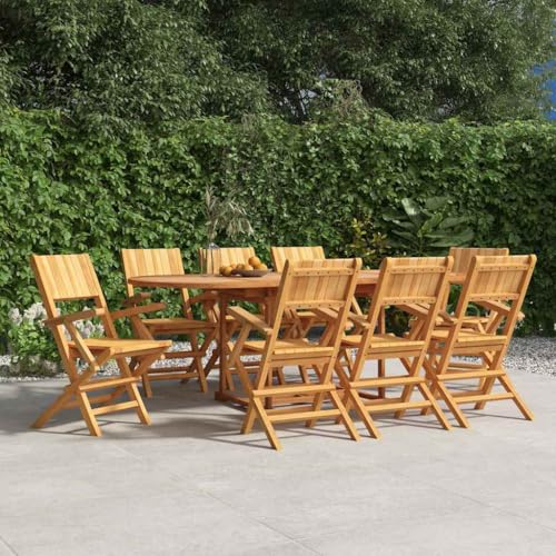 HaoChrymec Gartenstühle 8 STK. Klappbar aus Massivholz Teak, Lattenrost-Design, Bequeme Rückenlehne und Armlehnen, Ideal für Terrasse und Balkon, Campingstuhl Klappbar, 55 x 61 x 90 cm HaoChrymec Gartenstühle 8 STK. Klappbar aus Massivholz Teak, Lattenrost-Design, Bequeme Rückenlehne und Armlehnen, Ideal für Terrasse und Balkon, Campingstuhl Klappbar, 55 x 61 x 90 cm von HaoChrymec