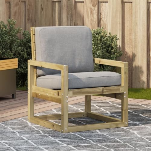 HaoChrymec Gartenstuhl aus Kiefernholz mit Kesseldruckimprägnierung, Bequemer Relaxsessel für Terrasse, Balkon, Gartenmöbel Set, Gartenstühle, 57,5 x 63 x 76 cm HaoChrymec Gartenstuhl aus Kiefernholz mit Kesseldruckimprägnierung, Bequemer Relaxsessel für Terrasse, Balkon, Gartenmöbel Set, Gartenstühle, 57,5 x 63 x 76 cm von HaoChrymec