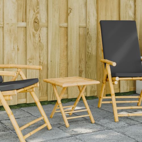 HaoChrymec Gartentisch Klappbar aus Bambus, Faltbar, Wetterfest, Balkon Tisch, Lounge Tisch Outdoor, Camping Tischs, 45 x 45 x 45 cm HaoChrymec Gartentisch Klappbar aus Bambus, Faltbar, Wetterfest, Balkon Tisch, Lounge Tisch Outdoor, Camping Tischs, 45 x 45 x 45 cm von HaoChrymec