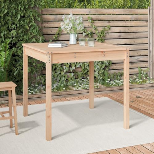 HaoChrymec Gartentisch aus Massivholz Kiefer, Robuste Tischplatte, Ideal für Balkon und Terrasse, Beistelltisch Outdoor, Loungetisch Garten, Wetterfest, 82,5 x 82,5 x 76 cm HaoChrymec Gartentisch aus Massivholz Kiefer, Robuste Tischplatte, Ideal für Balkon und Terrasse, Beistelltisch Outdoor, Loungetisch Garten, Wetterfest, 82,5 x 82,5 x 76 cm von HaoChrymec