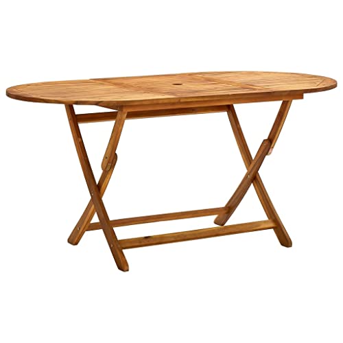 HaoChrymec Klappbarer Gartentisch 160 x 85 x 75 cm aus Akazien-Massivholz, Mit Öl Behandelt, Wetterfest, Zusammenklappbar, Balkon Tisch, Camping Tischs, Lounge Tisch Outdoor HaoChrymec Klappbarer Gartentisch 160 x 85 x 75 cm aus Akazien-Massivholz, Mit Öl Behandelt, Wetterfest, Zusammenklappbar, Balkon Tisch, Camping Tischs, Lounge Tisch Outdoor von HaoChrymec