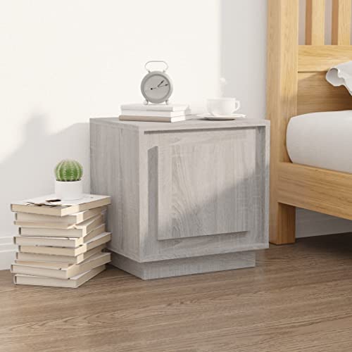 HaoChrymec Nachttisch Grau Sonoma, Holzwerkstoff, Modernes Design, Multifunktional, Nachttisch mit Geheimfach, Kommode Schlafzimmer, Bedside Table, 44x35x45 cm HaoChrymec Nachttisch Grau Sonoma, Holzwerkstoff, Modernes Design, Multifunktional, Nachttisch mit Geheimfach, Kommode Schlafzimmer, Bedside Table, 44x35x45 cm von HaoChrymec