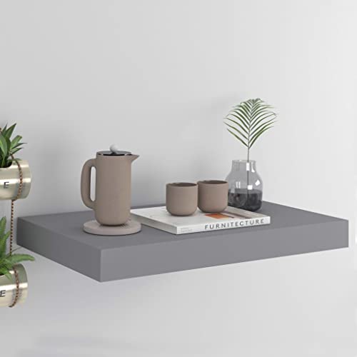 HaoChrymec Schweberegal mit 6 Ebenen, Grau, MDF, Modernes Design, Floating Shelves, Bücherregal Wand, Küchenregal Wand, Wand Regal für Badezimmer, 40 x 23 x 3.8 cm HaoChrymec Schweberegal mit 6 Ebenen, Grau, MDF, Modernes Design, Floating Shelves, Bücherregal Wand, Küchenregal Wand, Wand Regal für Badezimmer, 40 x 23 x 3.8 cm von HaoChrymec