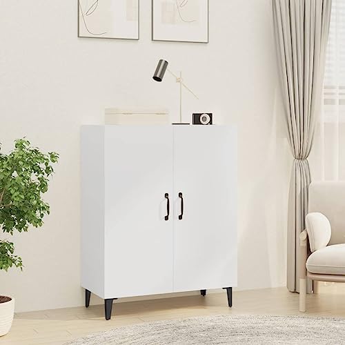 HaoChrymec Sideboard mit Holzwerkstoff, Klassisches Design, Stauraum mit Türen, Wohnzimmer Möbel, Weiß, 70 x 34 x 90 cm HaoChrymec Sideboard mit Holzwerkstoff, Klassisches Design, Stauraum mit Türen, Wohnzimmer Möbel, Weiß, 70 x 34 x 90 cm von HaoChrymec