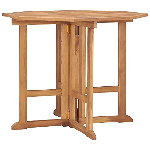 Klappbarer Garten-Esstisch mit Massivholz Teak, Wetterfestes Design, Kompakte Größe, Balkontisch Klappbar, Lounge Tisch Outdoor, Gartentisch Klappbar, 90 x 90 x 75 cm Klappbarer Garten-Esstisch mit Massivholz Teak, Wetterfestes Design, Kompakte Größe, Balkontisch Klappbar, Lounge Tisch Outdoor, Gartentisch Klappbar, 90 x 90 x 75 cm von HaoChrymec