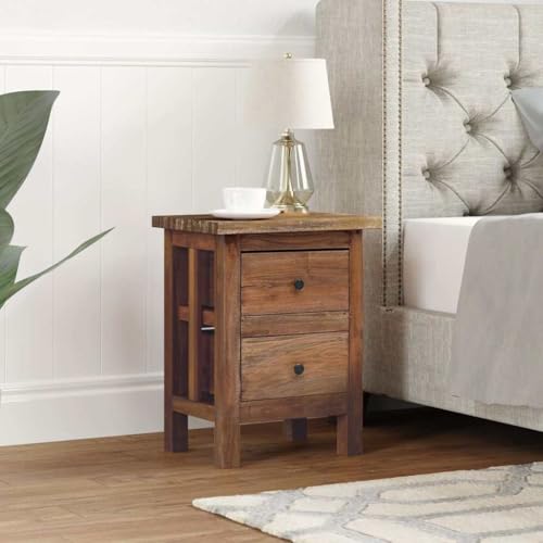 Nachttisch aus Massivem Mahagoniholz, 2 Schubladen, Handgefertigt, Retro-Design, Kommode für Schlafzimmer, Bedside Table, 40x30x51 cm Nachttisch aus Massivem Mahagoniholz, 2 Schubladen, Handgefertigt, Retro-Design, Kommode für Schlafzimmer, Bedside Table, 40x30x51 cm von HaoChrymec