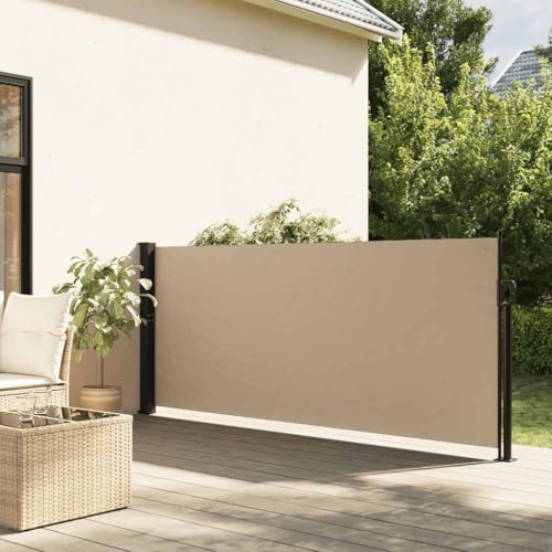 Seitenmarkise Ausziehbar mit 100% Polyester, UV-beständig, Wasserfest, Freistehende Markise, Sichtschutz Balkon, Sichtschutz Garten, Beige, 117 x 300 cm Seitenmarkise Ausziehbar mit 100% Polyester, UV-beständig, Wasserfest, Freistehende Markise, Sichtschutz Balkon, Sichtschutz Garten, Beige, 117 x 300 cm von HaoChrymec