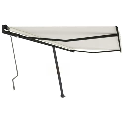 Standmarkise Einziehbar mit Kurbel, Pulverbeschichteter Aluminiumrahmen, Sonnenschutz für Balkon und Garten, Freistehende Markise, Klemmmarkise Balkon, Creme, 400 x 350 cm Standmarkise Einziehbar mit Kurbel, Pulverbeschichteter Aluminiumrahmen, Sonnenschutz für Balkon und Garten, Freistehende Markise, Klemmmarkise Balkon, Creme, 400 x 350 cm von HaoChrymec