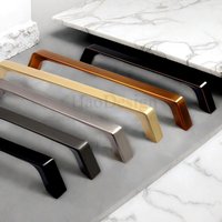 1 Paar Möbelknäufe Knäufe Gebürstetes Messing Möbelgriffe von HaoDesign