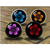 Blumen Schubladenknöpfe/Handgemachte Vintage Bronze Knäufe Möbelknöpfe Möbelknäufe von HaoDesign