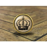 Imperiale KroneSchubladenknöpfe/ Handgemachte Vintage Bronze Kommode Knäufe Schrankknöpfe /Kommode Pull/Möbelknöpfe von HaoDesign