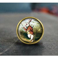 Kaninchen Schubladenknöpfe/Handgemachte Vintage Bronze Knäufe Möbelknöpfe von HaoDesign