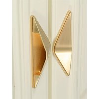 Lnvisible Schubladengriff Garderobe Türgriff Goldener Pull Griff Moderne Kommode G-141S von HaoDesign