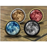Moon Schubladenknäufe, Handgefertigt Vintage Bronze Knäufe, Möbelknäufe von HaoDesign