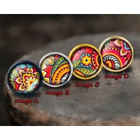 Paisley Knäufe/Schubladenknöpfe Handgemachte Bronze Kommode Schrankknöpfe Pull Möbelknäufe von HaoDesign