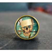 Skull Schubladenknöpfe/ Handgemachte Vintage Bronze Kommode Knäufe Schrankknöpfe/Pull Möbelknöpfe von HaoDesign