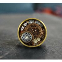 steampunk ZahnradSchubladenknöpfe/ Handgemachte Vintage Bronze Kommode Knäufe Schrankknöpfe/Pull Möbelknöpfe von HaoDesign