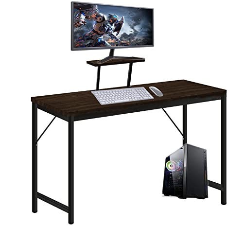 Schreibtisch Computertisch,PC Laptoptisch mit Bedienfeld Studie Tisch Arbeitstisch Bürotisch Arbeitszimmer Schreibtisch Officetisch für Zuhause Büro Schlafzimmer, Belastung 150kg (80x40x75cm) von HaodaCulture