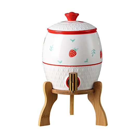 N/A Kalter Wasserkocher aus Keramik, großes Fassungsvermögen, hochtemperaturbeständiger kalter Wasserkocher mit Wasserhahnbecher-Set (Farbe: C, Größe von Haodadao