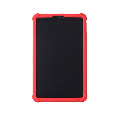 Haodasi Schutzhülle für Xiaomi Mi Pad 4 - Silikon Gel Gummi Anti-Kratzer Schutz Hülle Abdeckung Case Cover für Xiaomi Mi Pad 4 8 inch 2018,Rot von Haodasi