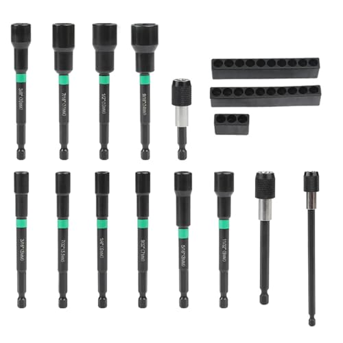 13pcs Hexagonaler Langer Nuss Treiber Nuss Muttern Werkzeugmutter Treiber Für Einfache Installation Und Entfernung Aufgaben von Haodream