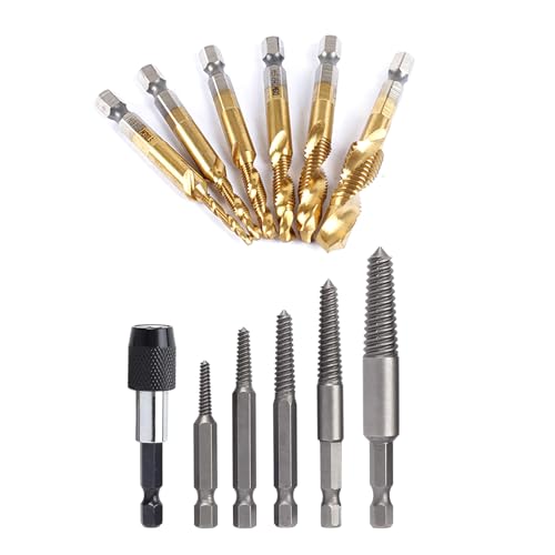 15 Pcs Schraubenextraktionsbohrer Bitschraubenextraktionsabzugsbrochener Schadenschraube Remover Doppelendgeschädigter Schraubenextraktionsspeicherwerkzeugkasten 15 Pcs Schraubenextraktionsbohrer Bitschraubenextraktionsabzugsbrochener Schadenschraube Remover Doppelendgeschädigter Schraubenextraktionsspeicherwerkzeugkasten von Haodream