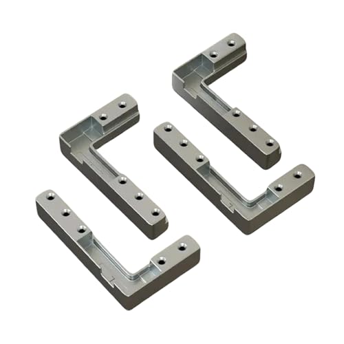 2/4pcs Eckklammern Einstellbare Aluminium Rahmen Türscharnier Versteckte Obere Unteren Clip Befestigungsschrank Hardware von Haodream