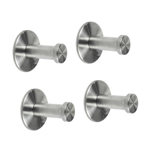 4pcs Wandmontierte Kleiderhaken Edelstahlstähle Kleiderbügel Heavy Duty Roben Single Für Bag Handtuch Wandhaken Handtuch Für Hutkleidung Metallhardware von Haodream