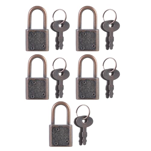 5pcs Vintage Styles Vorhängeschloss Gepäckboxschlos von Haodream