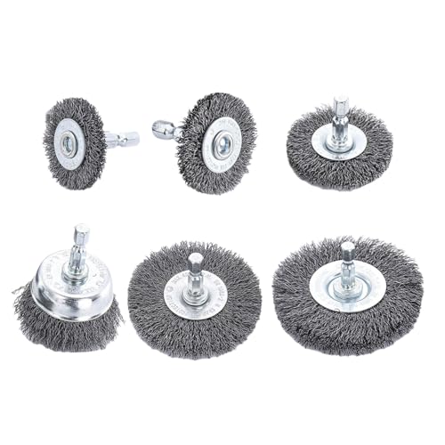 6pcs Stahldrahtradbürbchenbürbchenbissen Pinsel Pinsel Mit 1/4 Zoll Hexagon Schaft Für Rostentfernung Entfernung Werkzeug 6pcs Stahldrahtradbürbchenbürbchenbissen Pinsel Pinsel Mit 1/4 Zoll Hexagon Schaft Für Rostentfernung Entfernung Werkzeug von Haodream