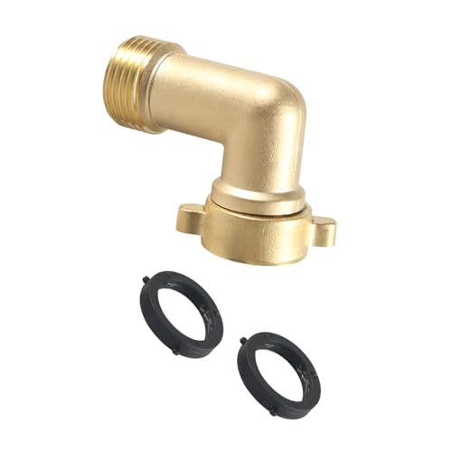 Corrosions Proof Messing Schlauchverbindungsanpassungsadapter Mit Abgewinkeltem Design Für Einfache Außen Und Gartenwässerungssysteme Schnellverbindung Gartenschlauch Ellbogen von Haodream