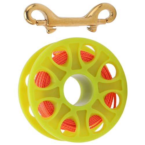 Doppel Clip Diving Reel Kunststoff Spulen Für Höhlen Und Wrack Diving Compact Line Control Freediving Finger Spulen Tauchgänge Rollen von Haodream
