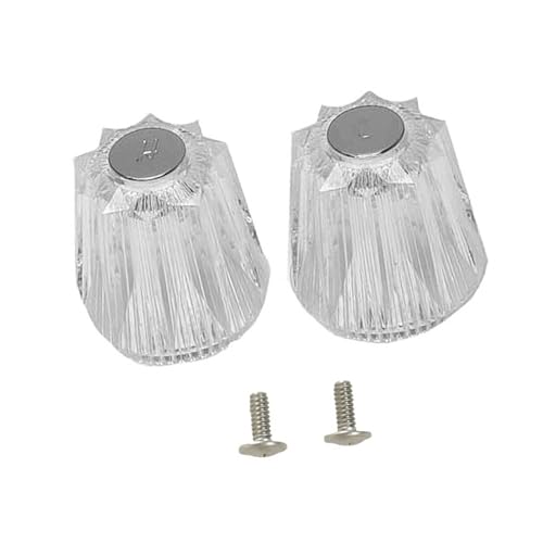 Haodream 2/3pcs Acrylhahn Ersatzknöpfe Heiße Und Kalte Duschknopf Duschhahngriff Für Badewanne Und Wasserhähnen Austausch von Haodream