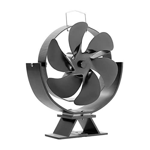 Haodream 6 Black Herd Ventilator Aluminiumlegierung Stille Effiziente Wärmeverteilung Kamin Lüfter Holz Holz Kamin Heizlüfter Angetrieben Haodream 6 Black Herd Ventilator Aluminiumlegierung Stille Effiziente Wärmeverteilung Kamin Lüfter Holz Holz Kamin Heizlüfter Angetrieben von Haodream