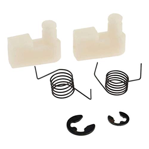 Haodream 6pcs (2Sets) Werkzeugteilkettenkettensäge Schwungrad Starter Pawl + Feder + Clip Für Zenoah Kettensägen Teile 4500/5200/5800/43CC/45CC Taste Federschnappclip von Haodream