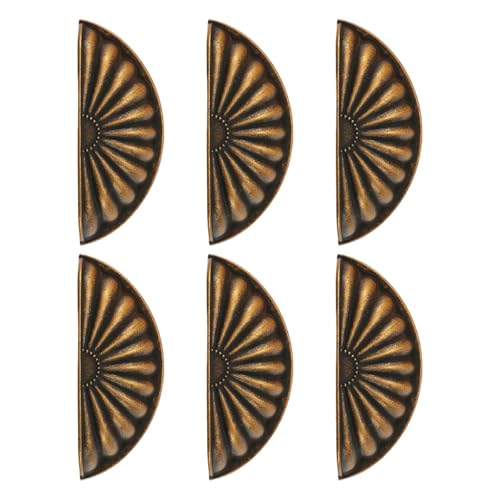 Haodream 6pcs Zinklegungsgarderobe Griffe Shellknöpfe Für Küchenschrank Schublade Ziehen Modernes Design Zinklegungsschrank Ziehen Und Knauf von Haodream