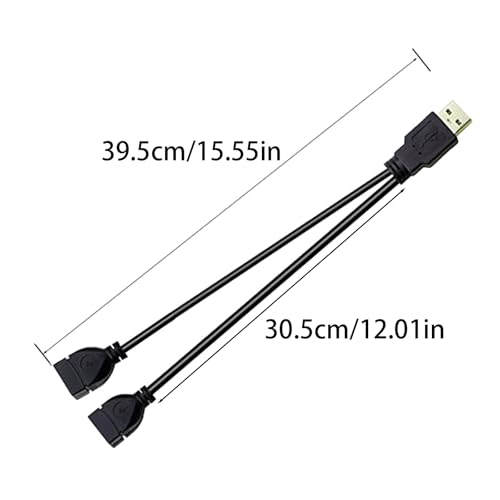 Haodream Neues USB 2.0-Verlängerungskabel 1 Männlich Bis 2 Weibliche Daten Festplattenleitungsleitungen. von Haodream