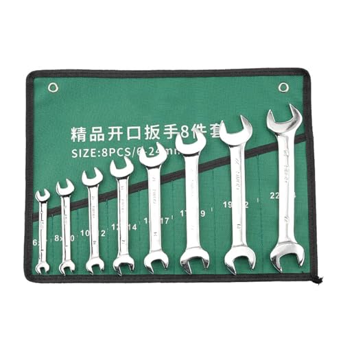 Multiple Size Schraubenschlüssel Set Spiegelte Polier Doppelkopf Open End Schritte Mit Beuteln Für Die Reparatur Zu Hause Und Professioneller Tragbarer Schraubenschlüsselkit von Haodream
