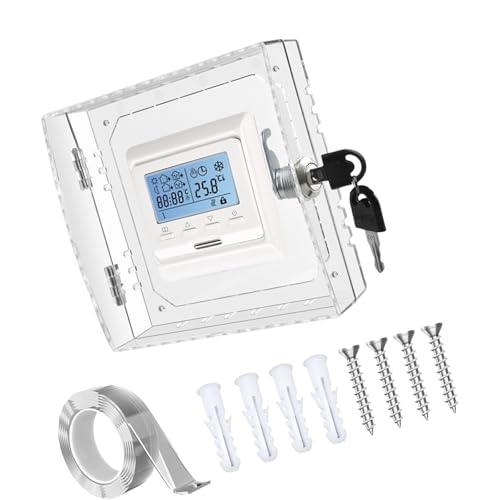 PC Thermostat Lock Box Mit Key Set Clear Thermostat Protector Deckt Wachmann Für Büros Schulen Und Öffentliche Einrichtungen von Haodream
