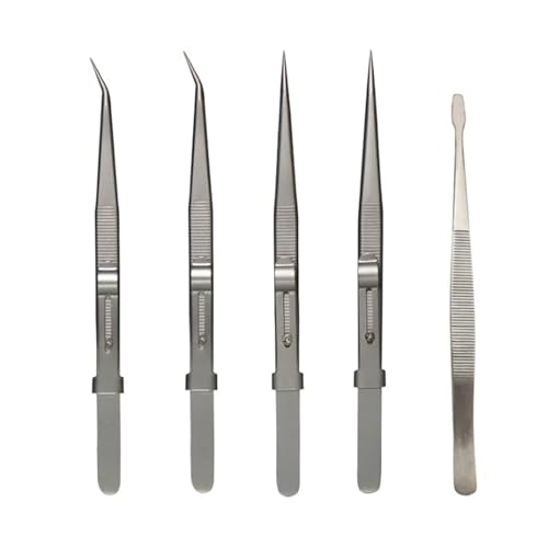 Qualitätspräparaturen Pinzeln Set 5PCS Stahl Pinzetten Für Elektronik Handwerk Werkzeug Ideal Für Perlen Auto Uhr Reparatur Pinzette Set Set Qualitätspräparaturen Pinzeln Set 5PCS Stahl Pinzetten Für Elektronik Handwerk Werkzeug Ideal Für Perlen Auto Uhr Reparatur Pinzette Set Set von Haodream