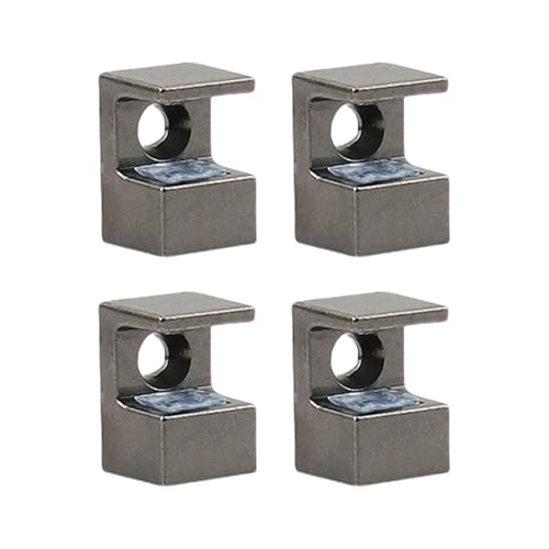 Set Von 4 Einstellbaren Glasklammern Zineslegiermaterialien Für 10 12 Mm Tafel Mit Sicheren Verriegelungsschrauben Regalstütze von Haodream